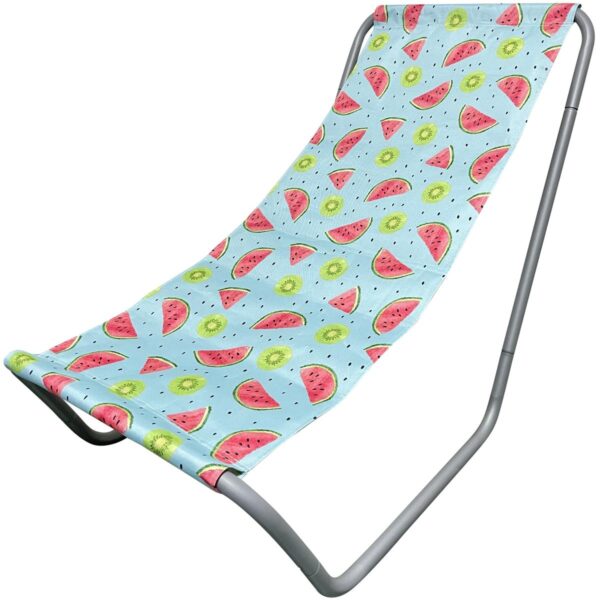 LEŻAK OGRODOWO - PLAŻOWY SKŁADANY I TORBA FRUIT MELON