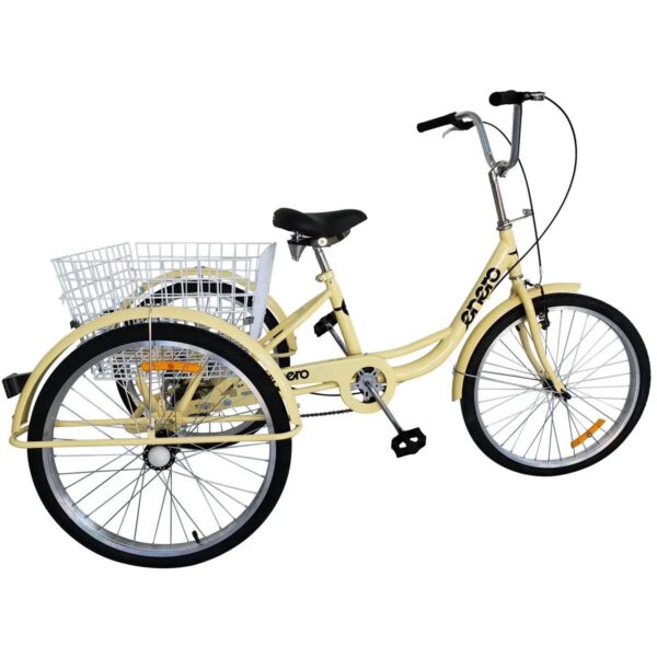 ROWER 3-KOŁOWY 24 WANILIOWY SHIMANO 6-biegowy