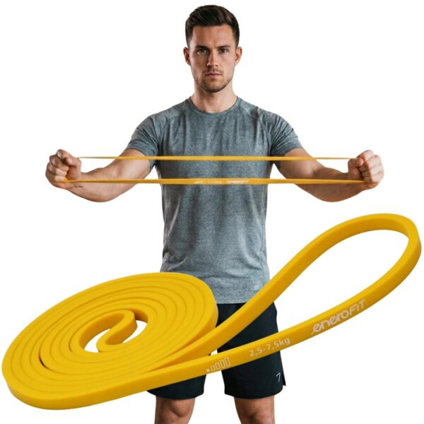 GUMA TAŚMA OPOROWA POWER BAND 2,5-7,5KG ŻÓŁTA ENERO FIT