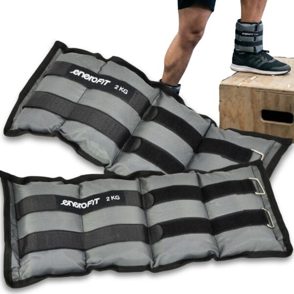 OBCIĄŻENIE NA PRZEGUBY SZARE 4KG (2x2KG) ENERO FIT