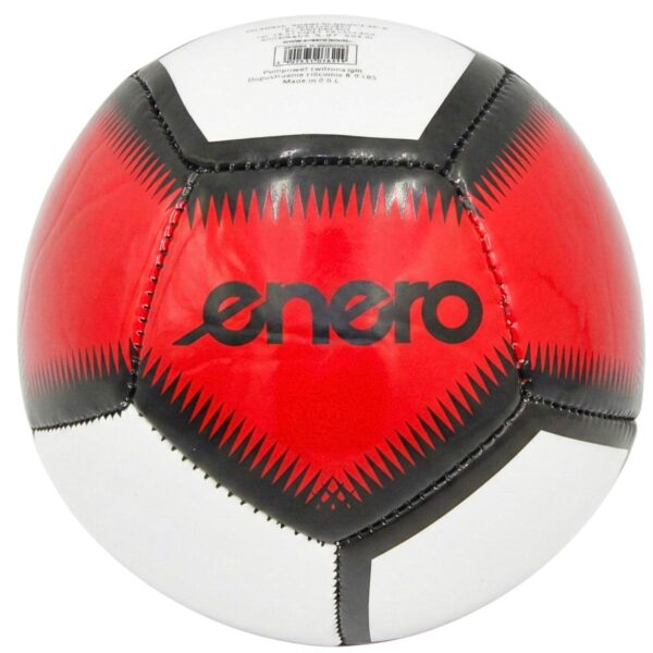 PIŁKA NOŻNA ENERO MINI 12 PANELI R.1 BIAŁO CZERWONA